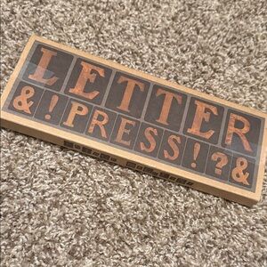Letter Press fridge magnet set by Wild & Wolf.